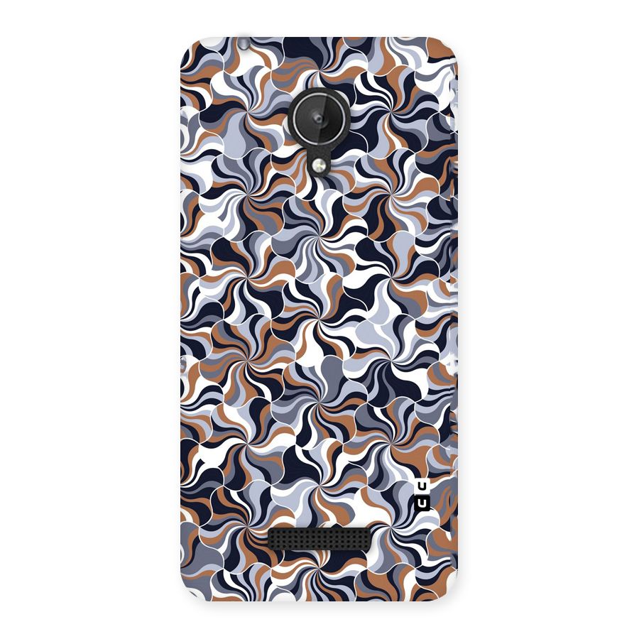 Multicolor Swirls Back Case for Micromax Canvas Spark Q380