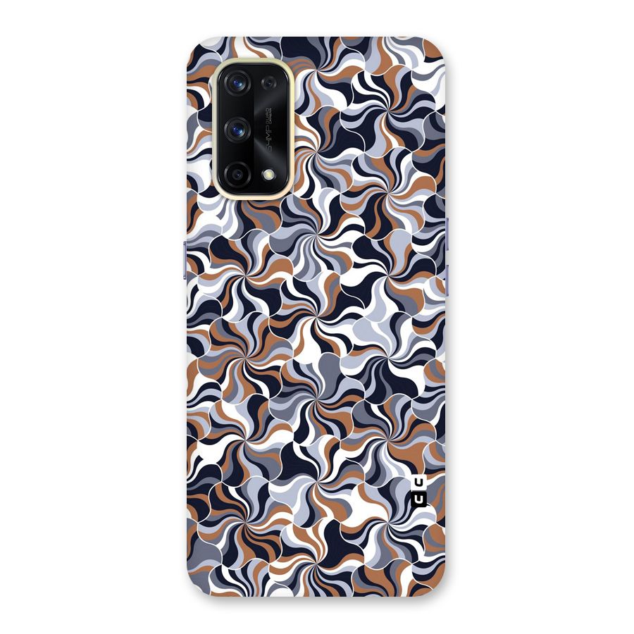 Multicolor Swirls Glass Back Case for Realme X7 Pro