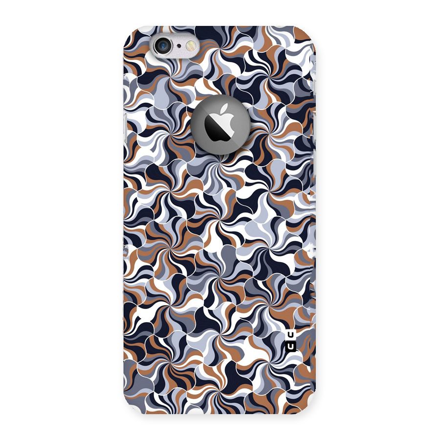 Multicolor Swirls Back Case for iPhone 6 Logo Cut