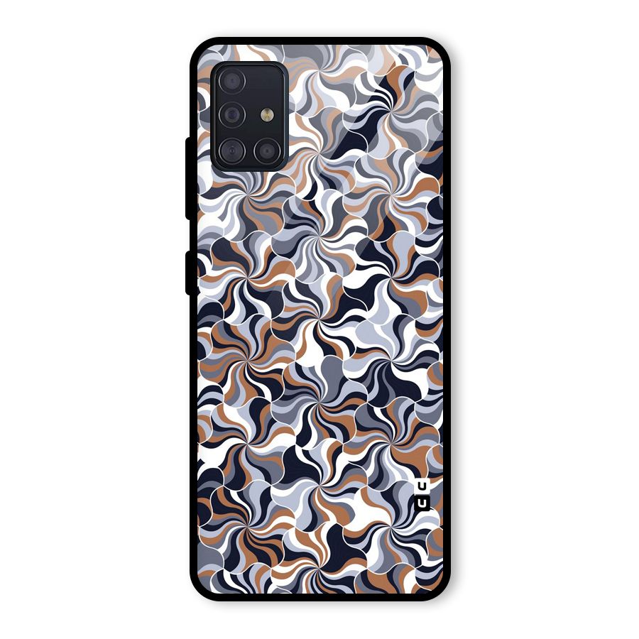 Multicolor Swirls Glass Back Case for Galaxy A51