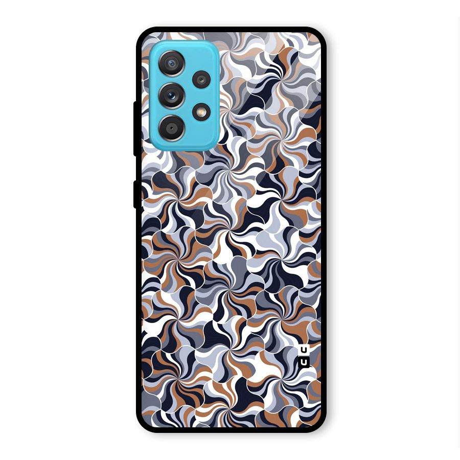 Multicolor Swirls Glass Back Case for Galaxy A52