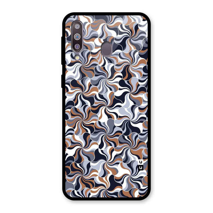 Multicolor Swirls Glass Back Case for Galaxy M30