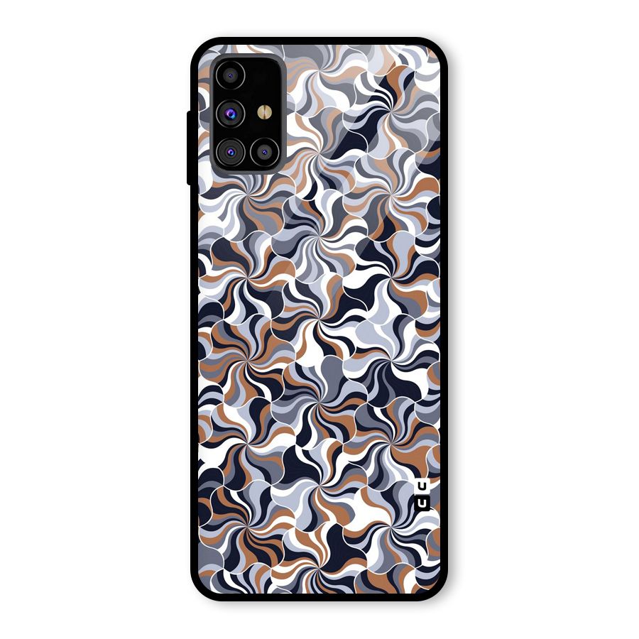Multicolor Swirls Glass Back Case for Galaxy M31s