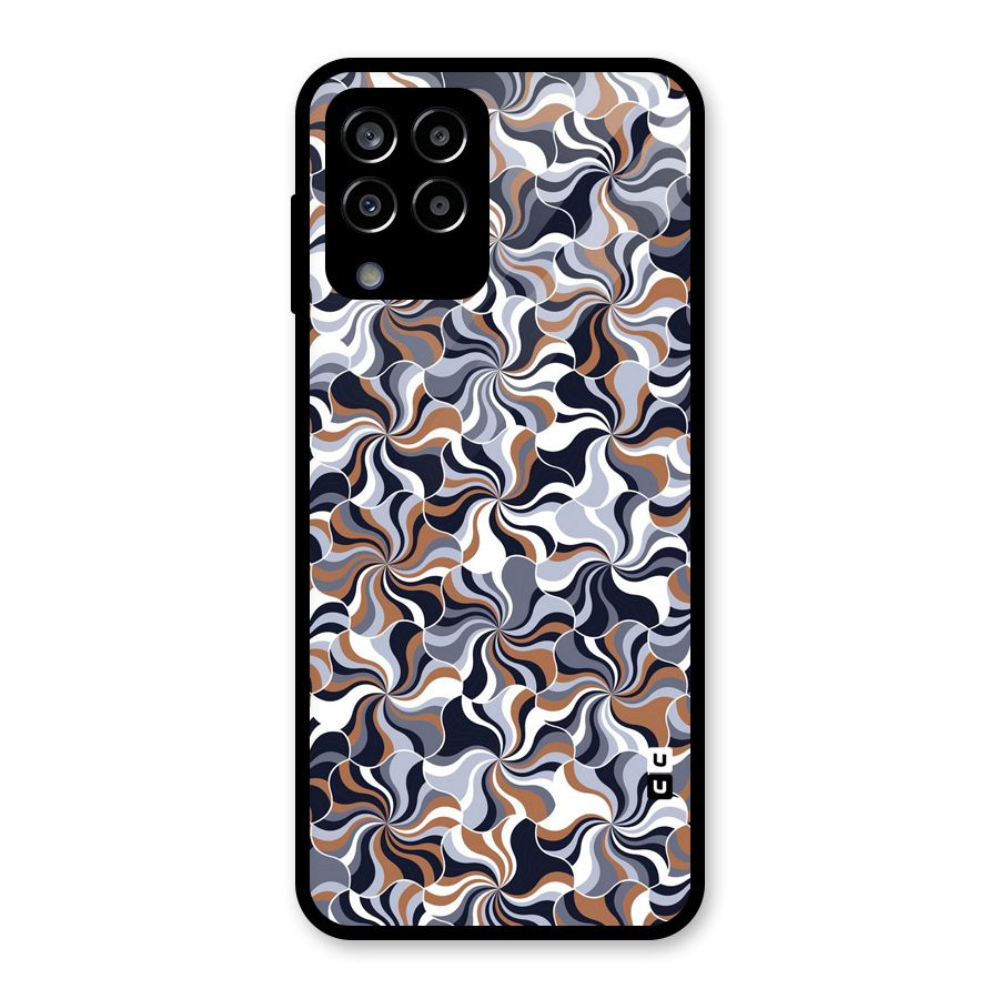 Multicolor Swirls Glass Back Case for Galaxy M33