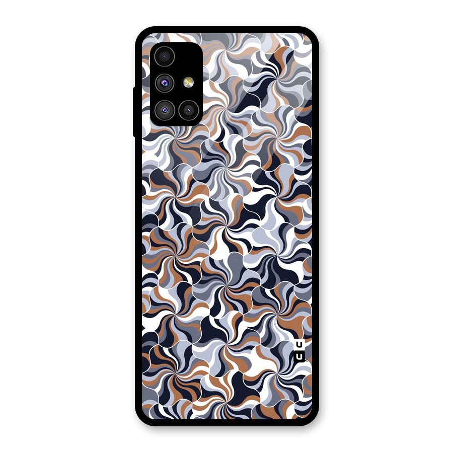 Multicolor Swirls Glass Back Case for Galaxy M51