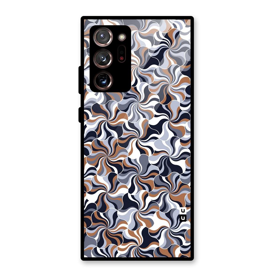 Multicolor Swirls Glass Back Case for Galaxy Note 20 Ultra