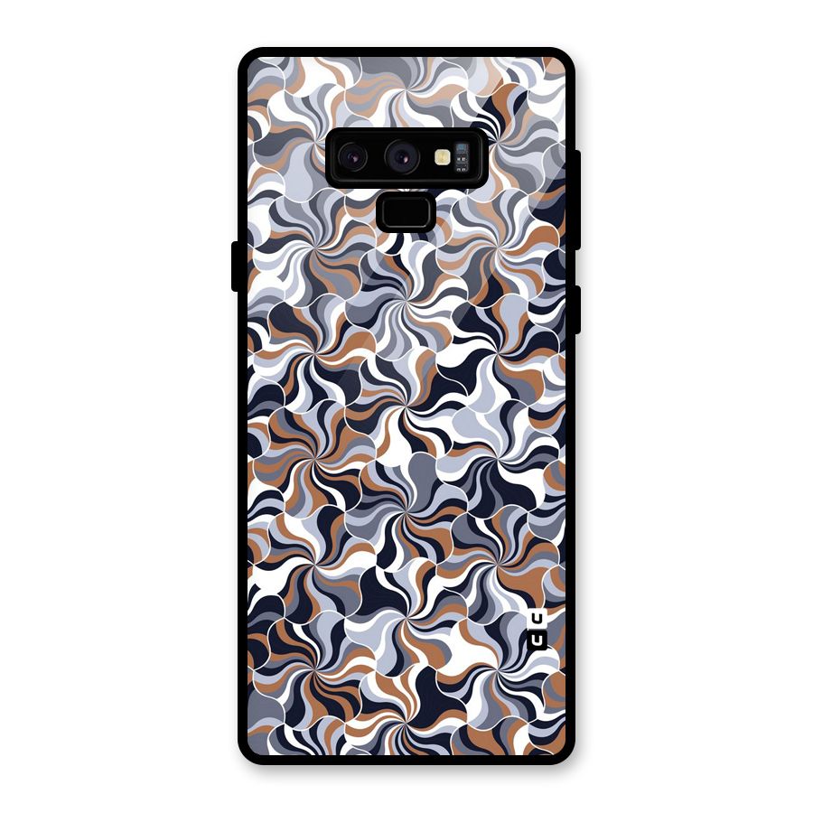 Multicolor Swirls Glass Back Case for Galaxy Note 9
