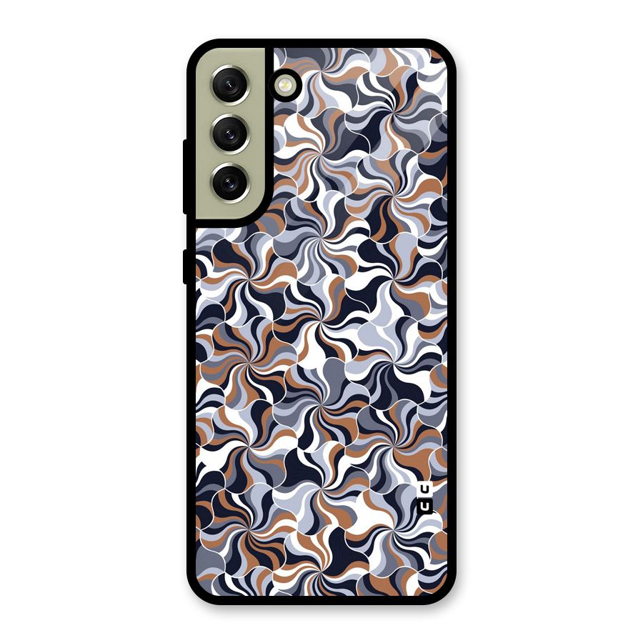 Multicolor Swirls Glass Back Case for Galaxy S21 FE 5G