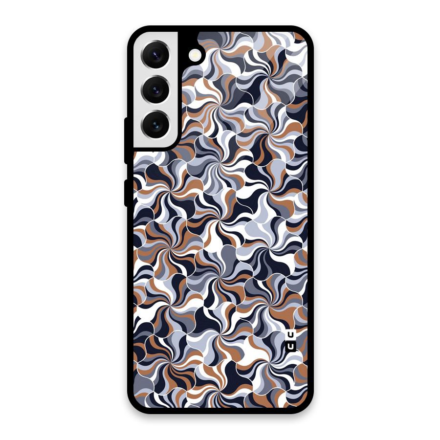 Multicolor Swirls Glass Back Case for Galaxy S22 Plus 5G