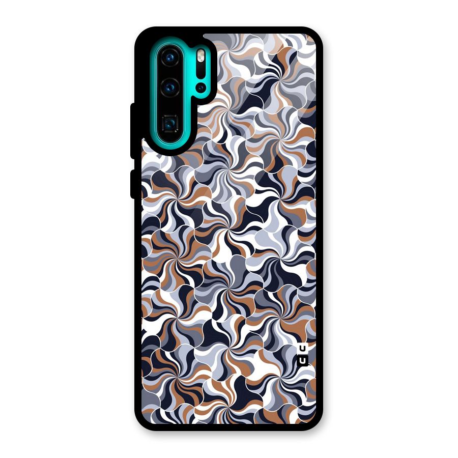 Multicolor Swirls Glass Back Case for Huawei P30 Pro