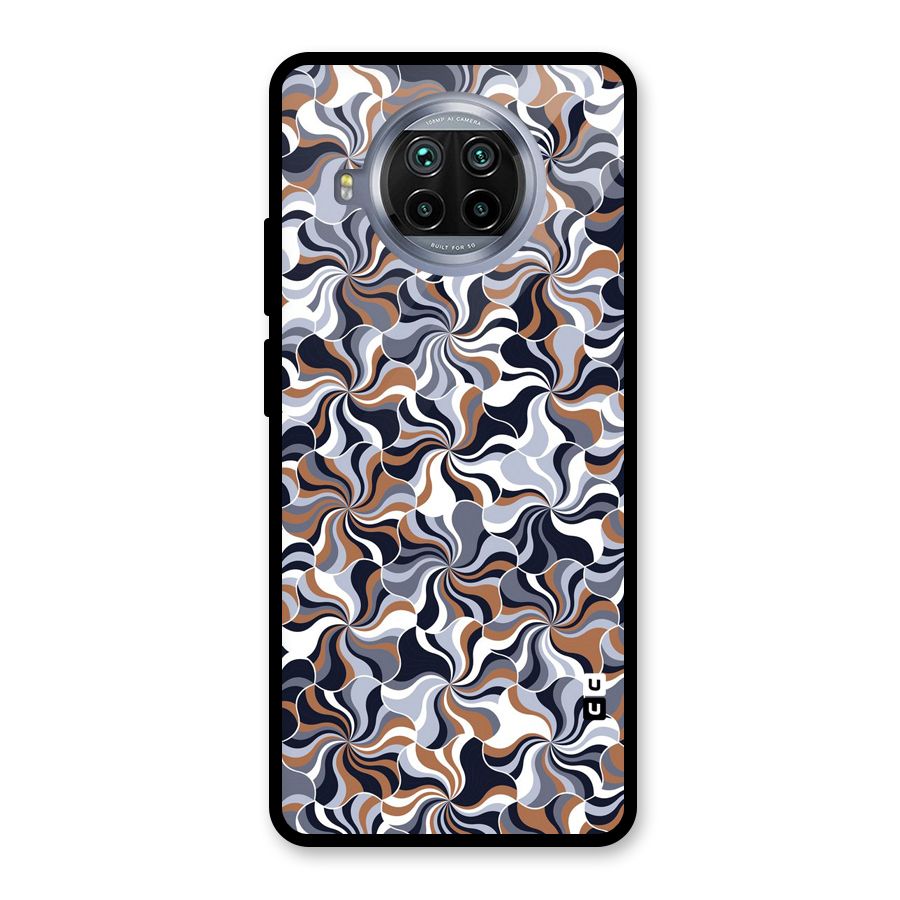 Multicolor Swirls Glass Back Case for Mi 10i