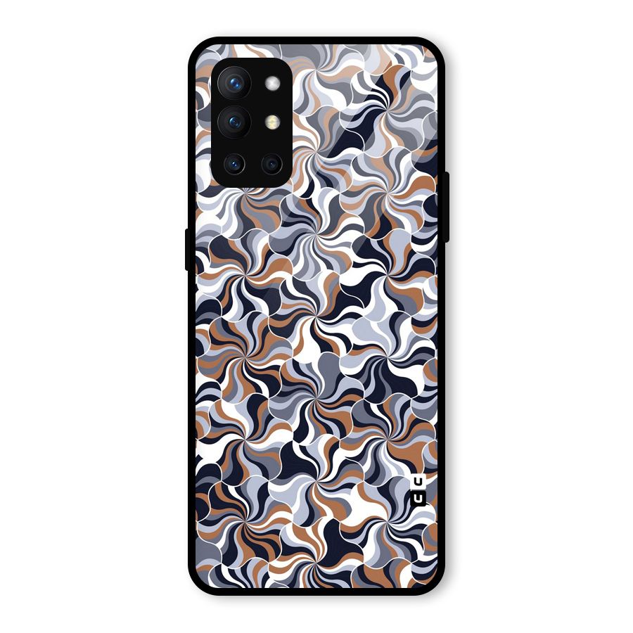 Multicolor Swirls Glass Back Case for OnePlus 9R