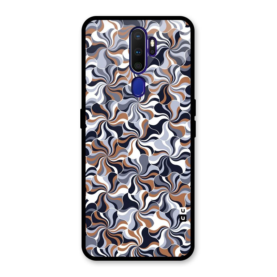 Multicolor Swirls Glass Back Case for Oppo A9 (2020)