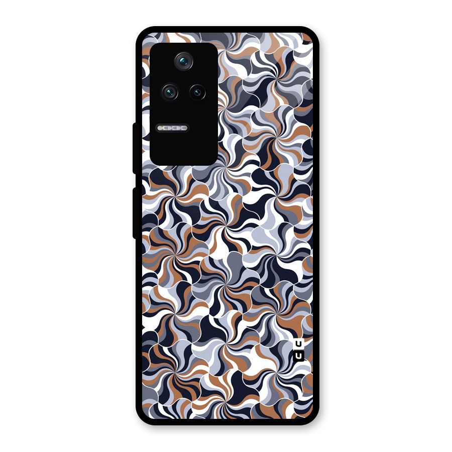 Multicolor Swirls Glass Back Case for Poco F4 5G