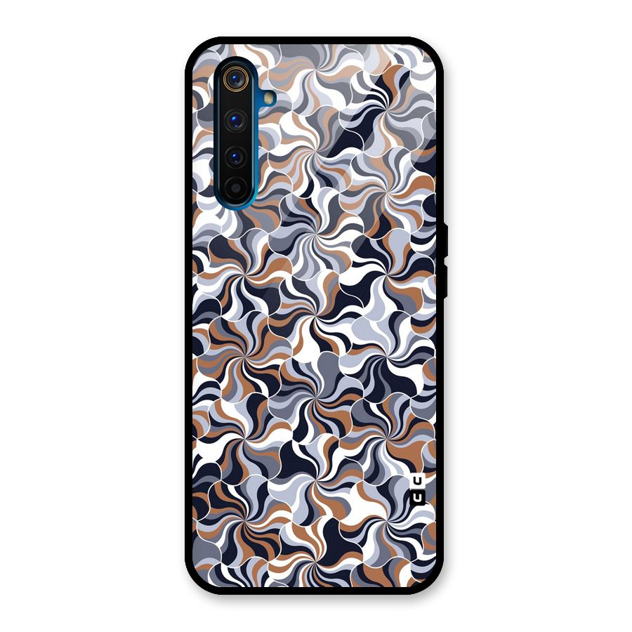 Multicolor Swirls Glass Back Case for Realme 6 Pro