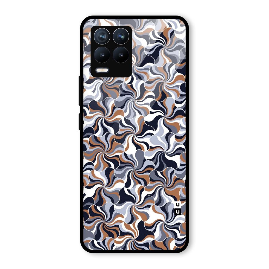 Multicolor Swirls Glass Back Case for Realme 8