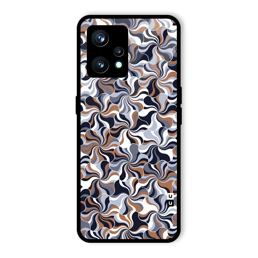 Multicolor Swirls Glass Back Case for Realme 9 Pro Plus 5G
