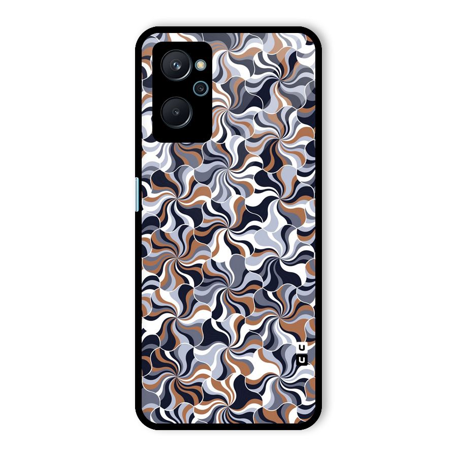 Multicolor Swirls Glass Back Case for Realme 9i
