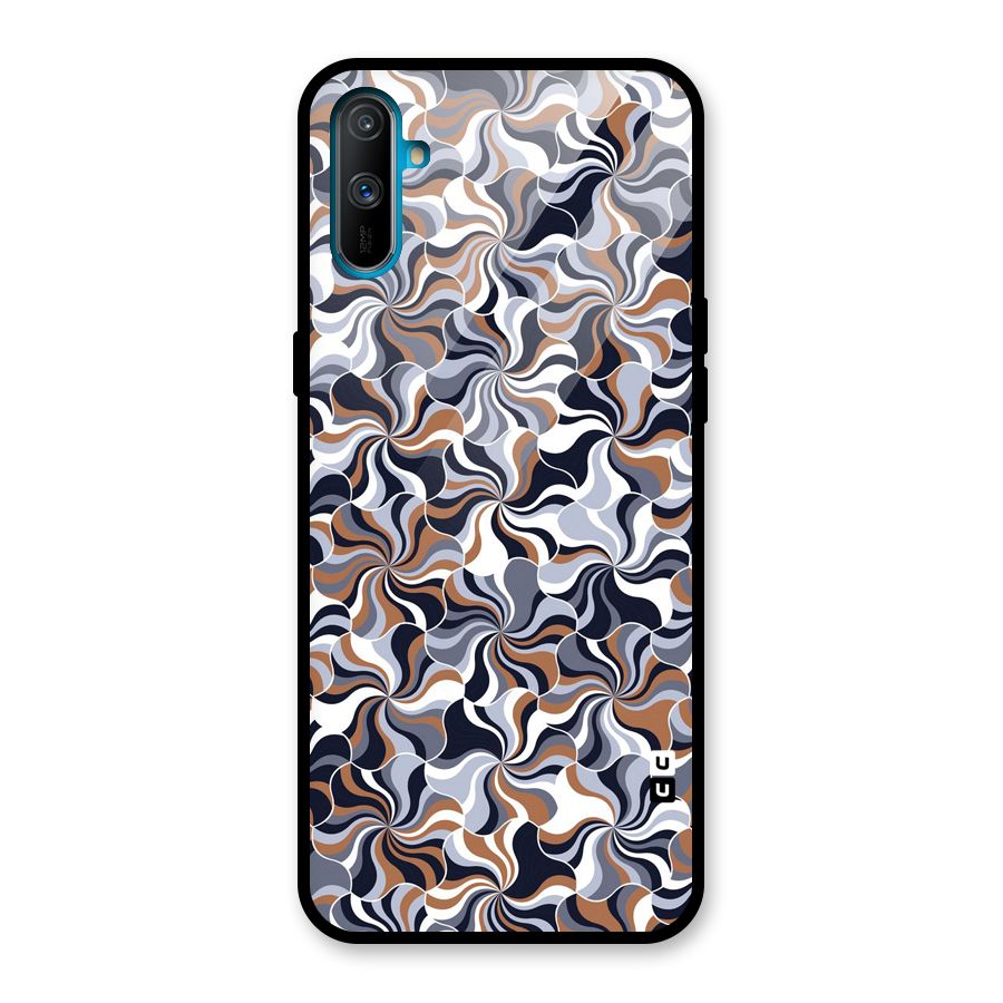 Multicolor Swirls Glass Back Case for Realme C3