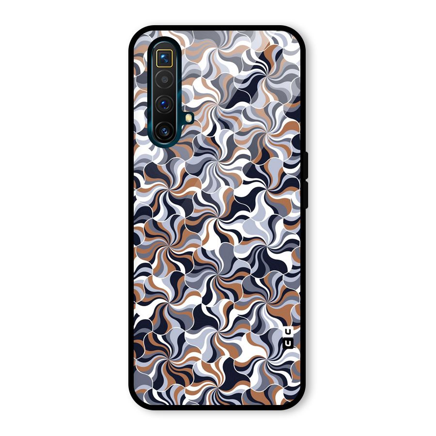 Multicolor Swirls Glass Back Case for Realme X3 SuperZoom