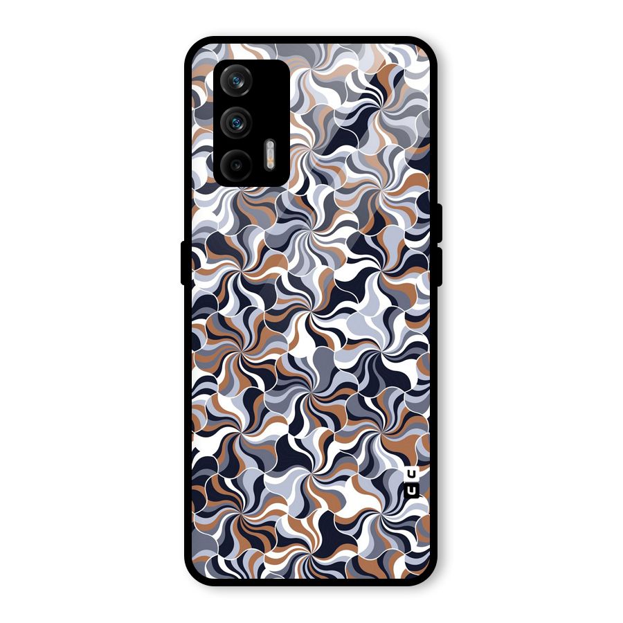 Multicolor Swirls Glass Back Case for Realme X7 Max