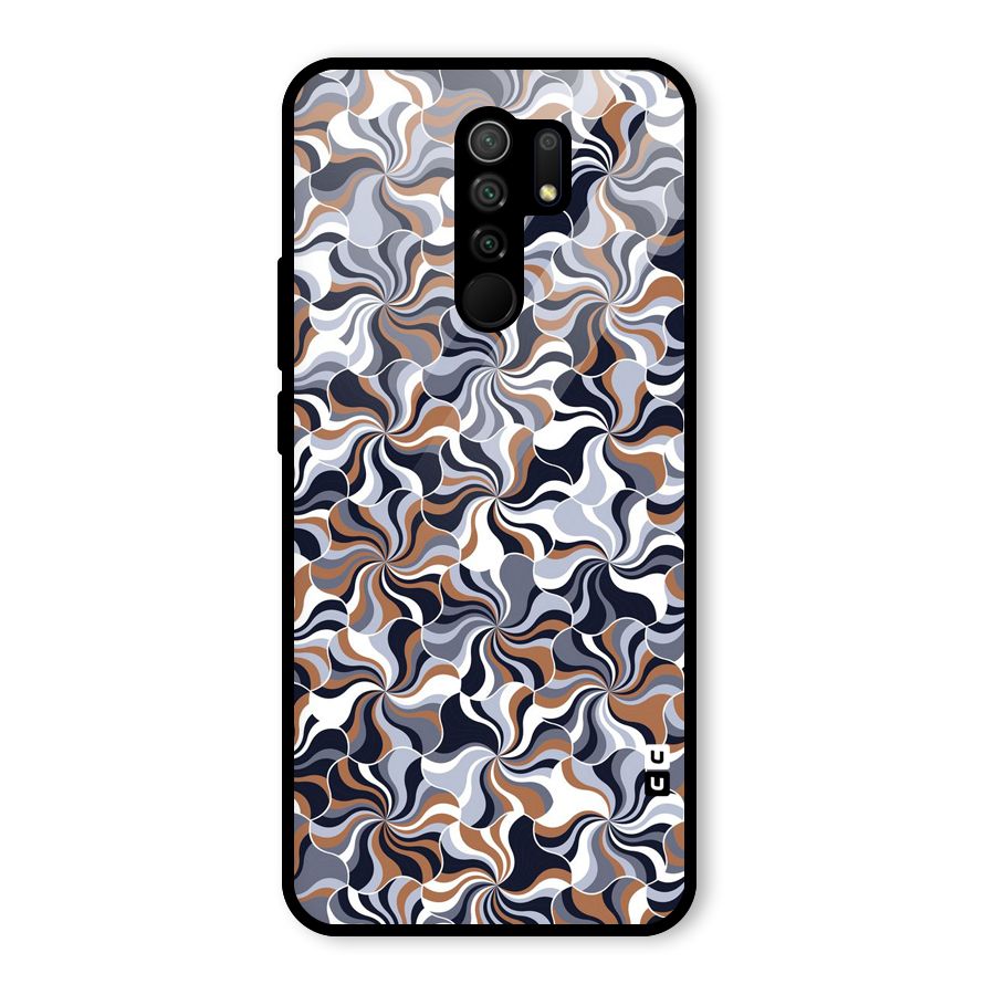 Multicolor Swirls Glass Back Case for Redmi 9 Prime