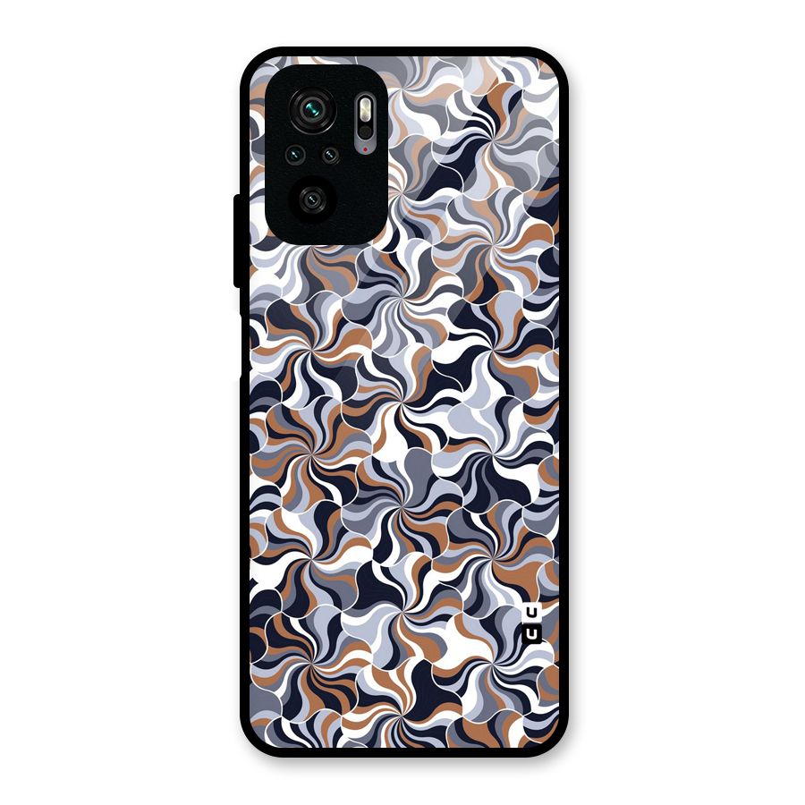 Multicolor Swirls Glass Back Case for Redmi Note 10S