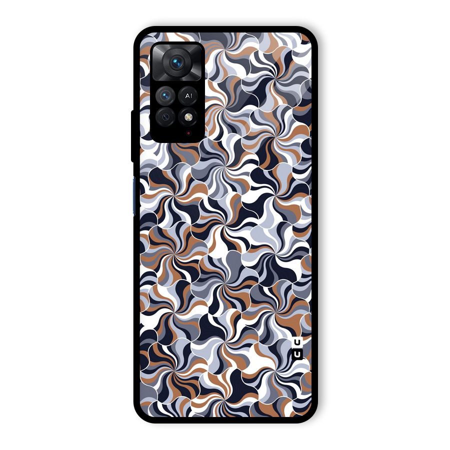 Multicolor Swirls Glass Back Case for Redmi Note 11 Pro Plus 5G