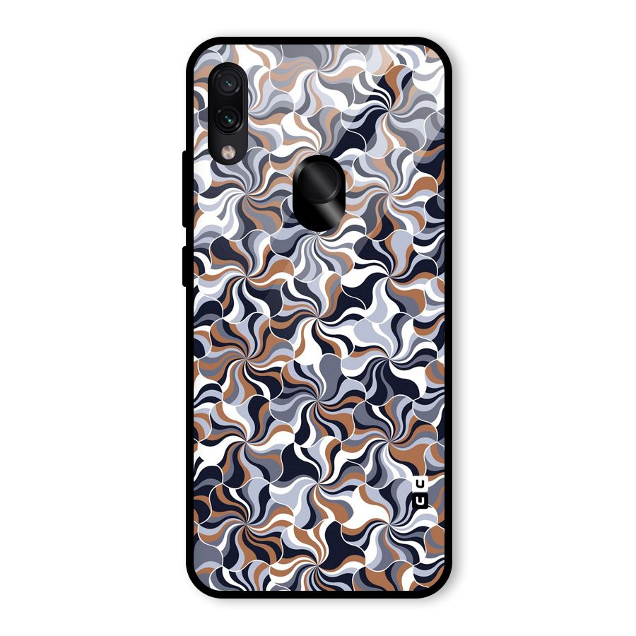 Multicolor Swirls Glass Back Case for Redmi Note 7 Pro