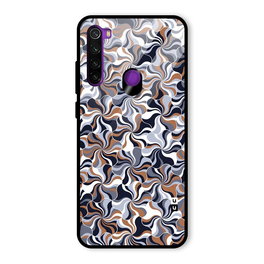 Multicolor Swirls Glass Back Case for Redmi Note 8