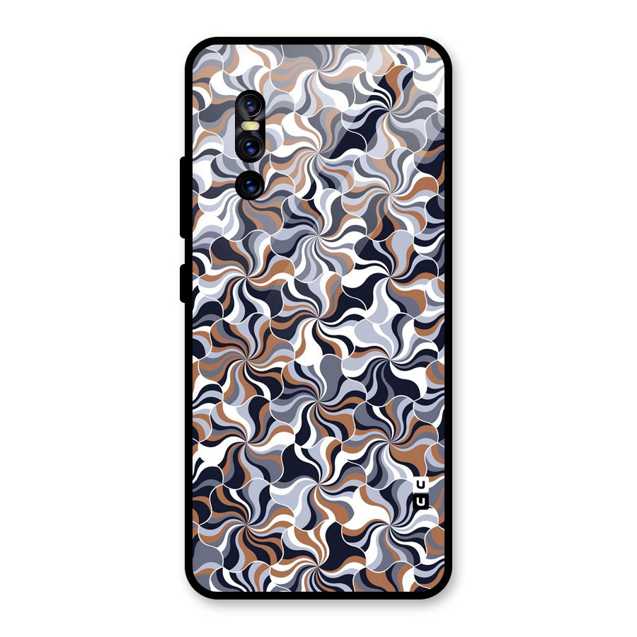Multicolor Swirls Glass Back Case for Vivo V15 Pro