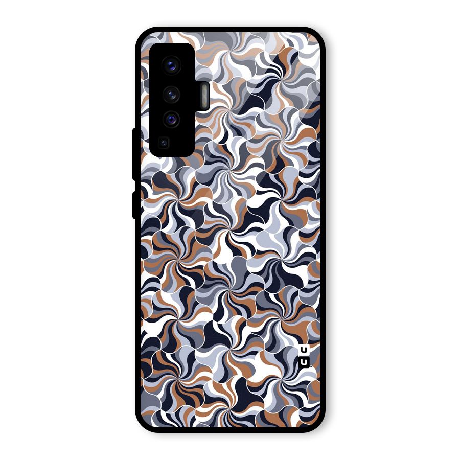 Multicolor Swirls Glass Back Case for Vivo X50