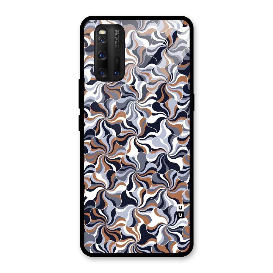 Multicolor Swirls Glass Back Case for Vivo iQOO 3
