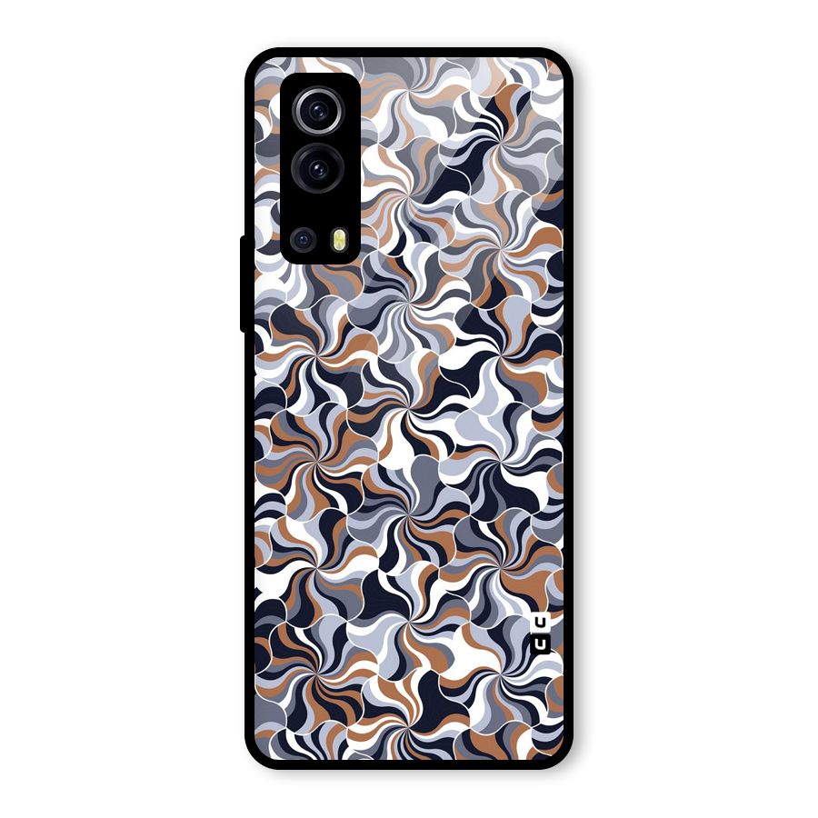 Multicolor Swirls Glass Back Case for Vivo iQOO Z3