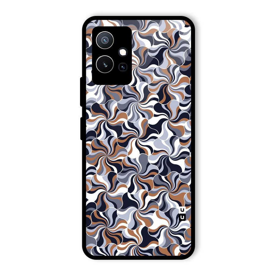 Multicolor Swirls Glass Back Case for Vivo iQOO Z6