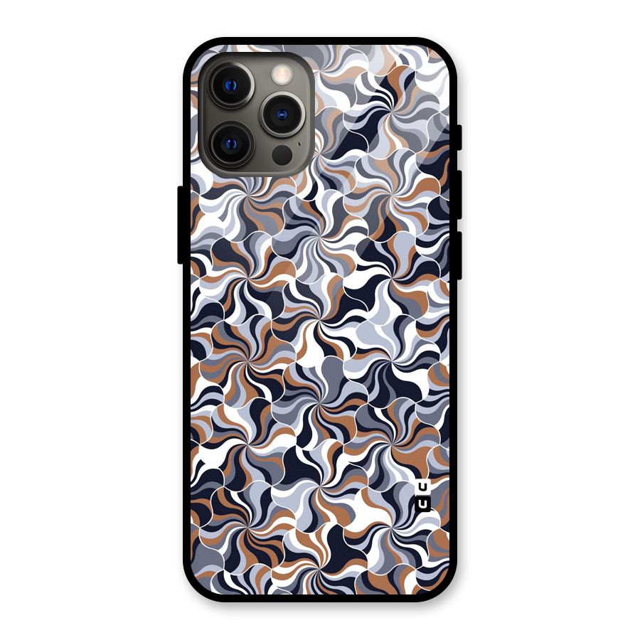 Multicolor Swirls Glass Back Case for iPhone 12 Pro Max