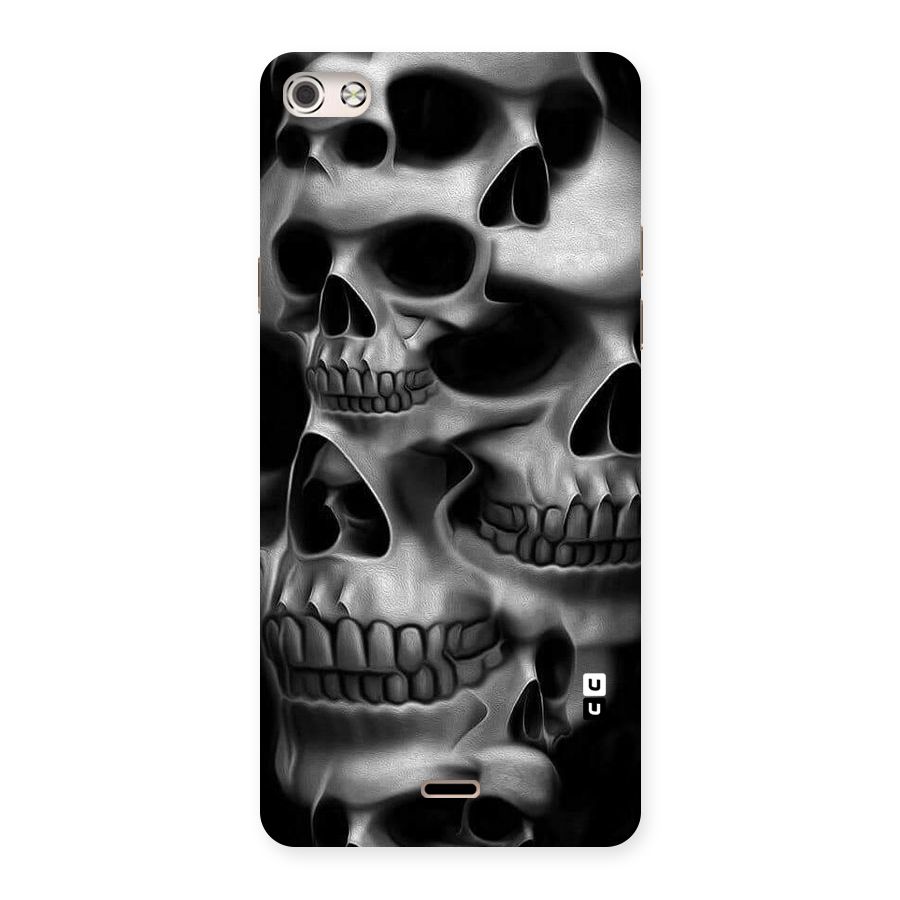 Multiple Skulls Back Case for Micromax Canvas Silver 5
