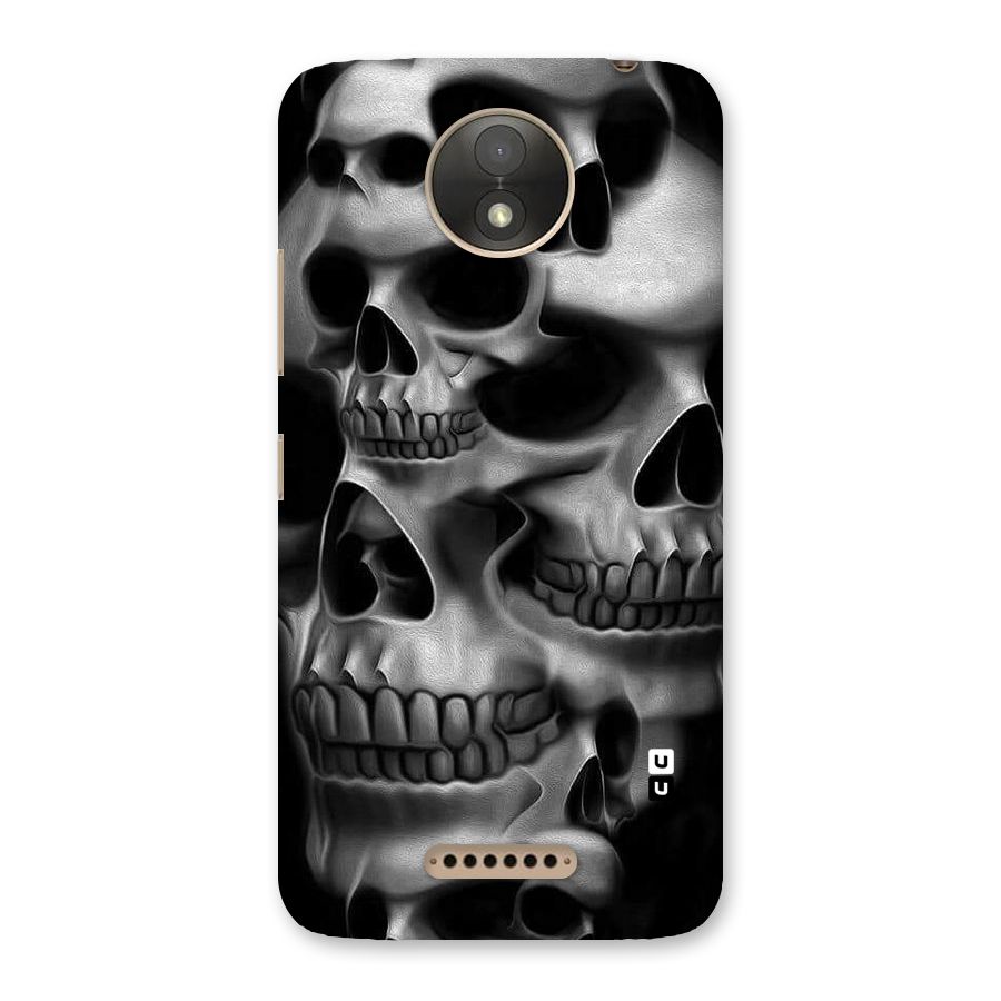Multiple Skulls Back Case for Moto C Plus
