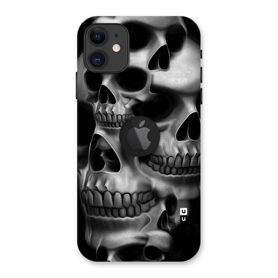 Multiple Skulls Back Case for iPhone 11 Logo Cut
