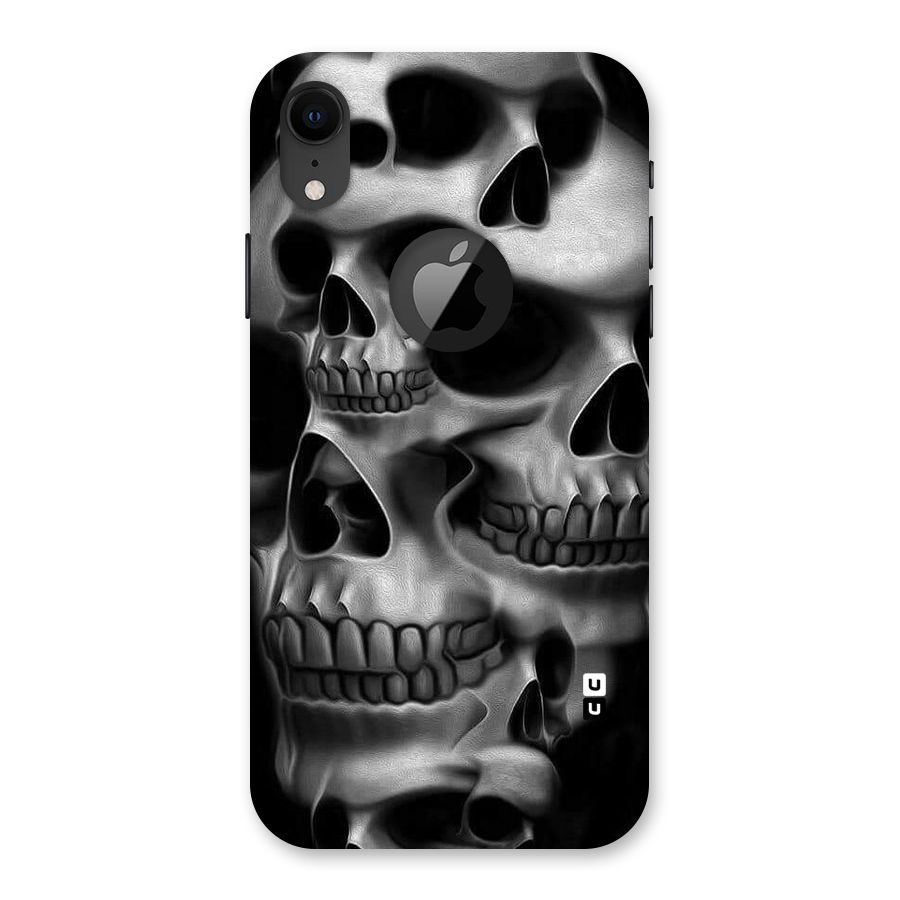 Multiple Skulls Back Case for iPhone XR Logo Cut
