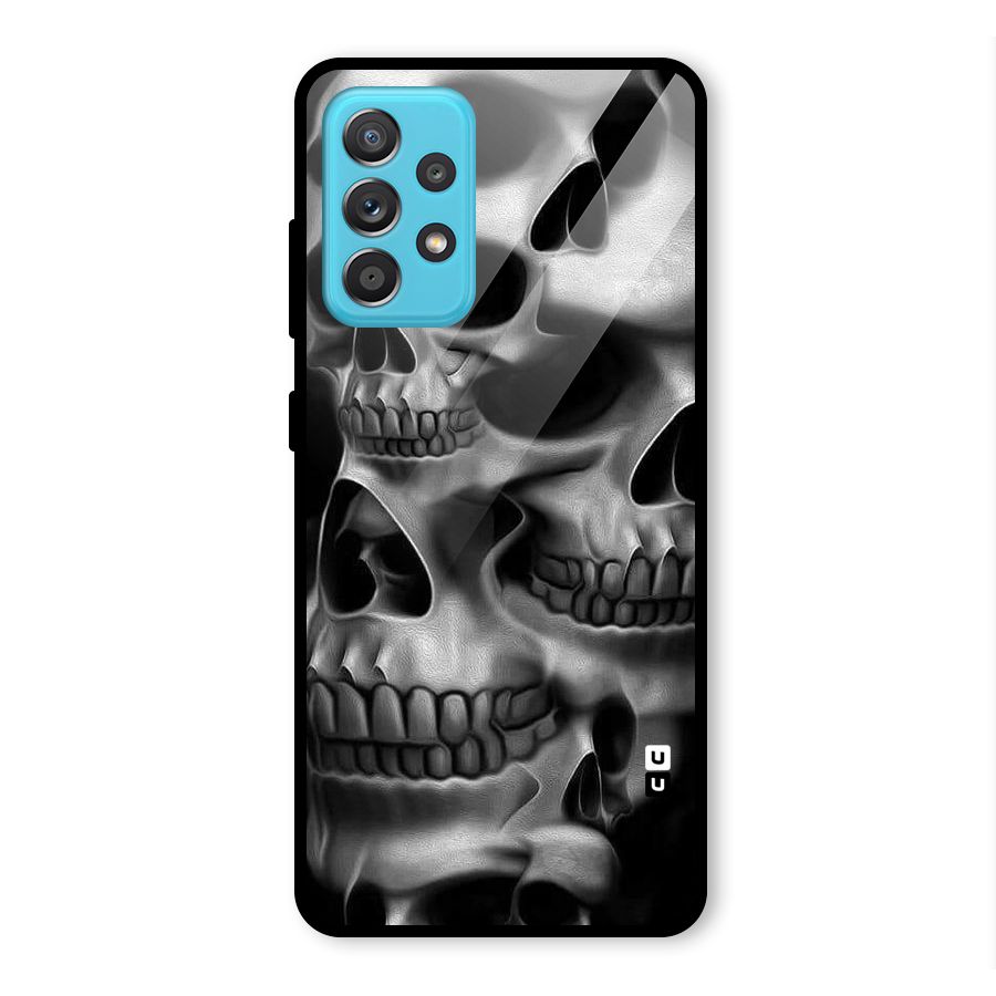 Multiple Skulls Glass Back Case for Galaxy A52