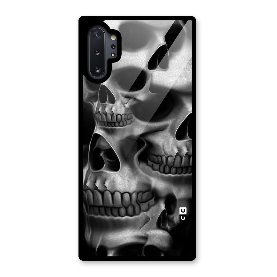 Multiple Skulls Glass Back Case for Galaxy Note 10 Plus