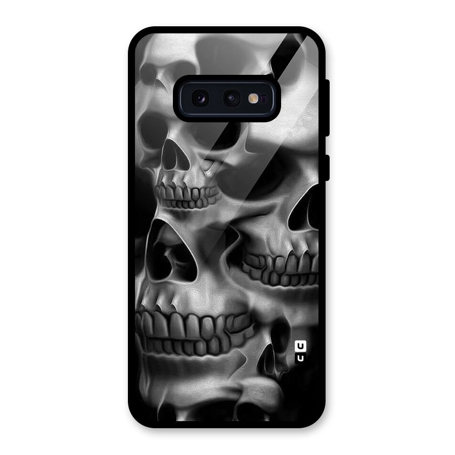 Multiple Skulls Glass Back Case for Galaxy S10e