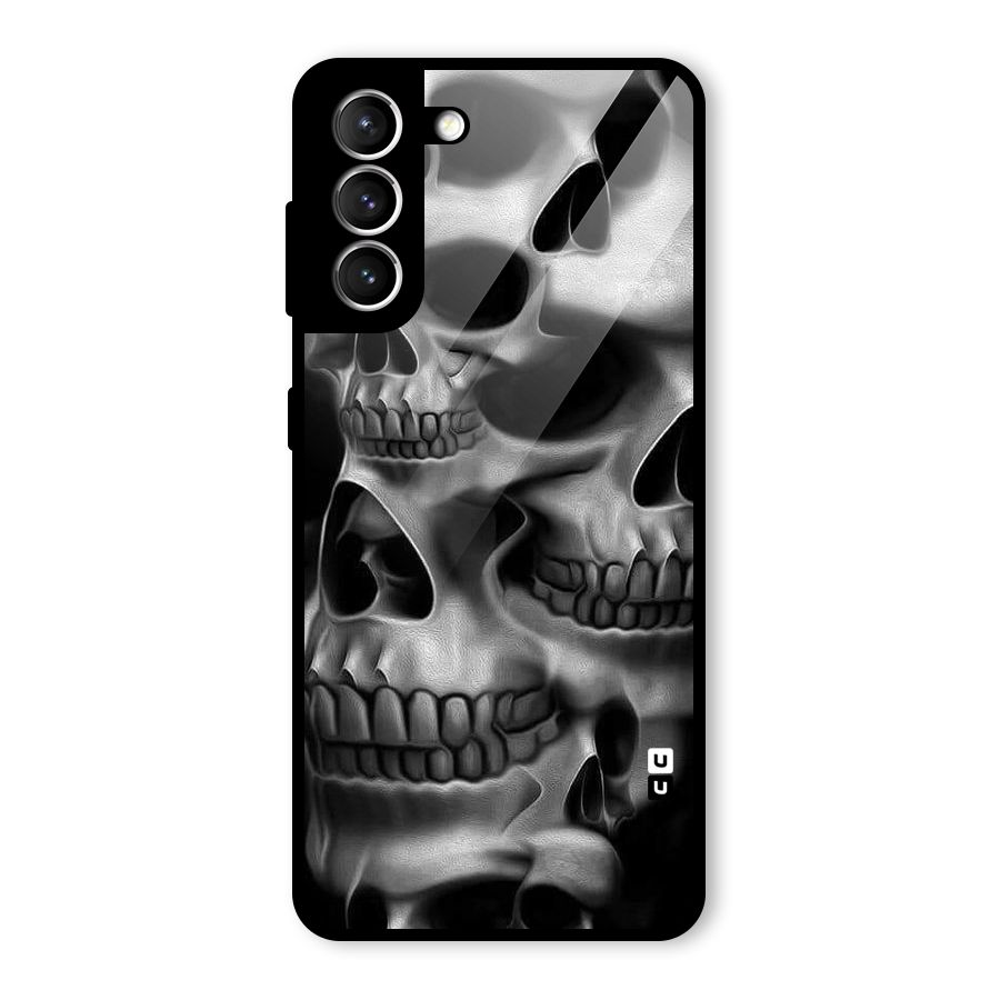 Multiple Skulls Glass Back Case for Galaxy S21 5G
