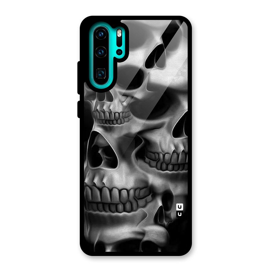 Multiple Skulls Glass Back Case for Huawei P30 Pro