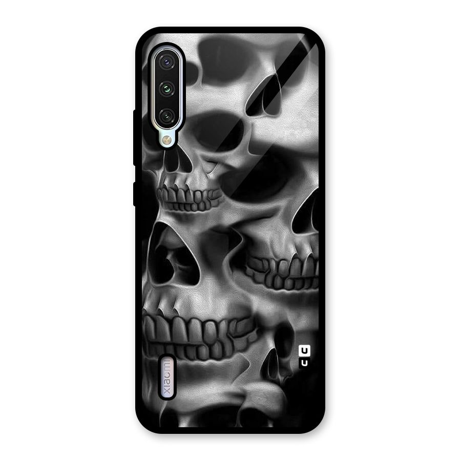 Multiple Skulls Glass Back Case for Mi A3