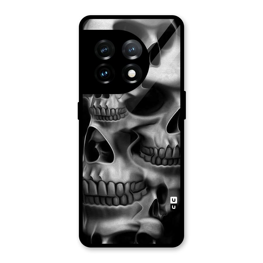 Multiple Skulls Glass Back Case for OnePlus 11