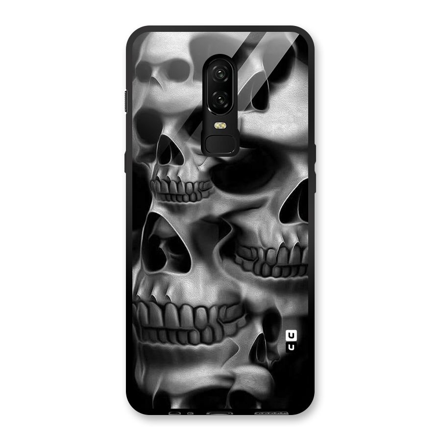 Multiple Skulls Glass Back Case for OnePlus 6