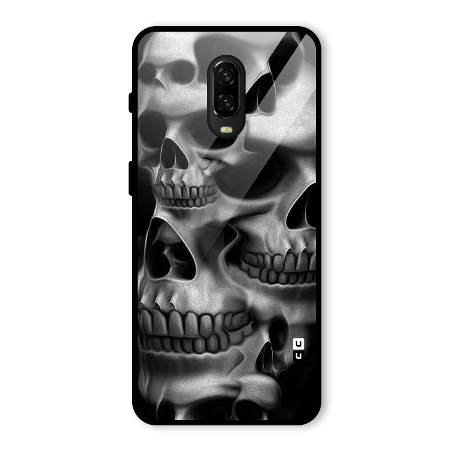 Multiple Skulls Glass Back Case for OnePlus 6T