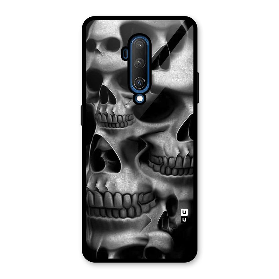 Multiple Skulls Glass Back Case for OnePlus 7T Pro